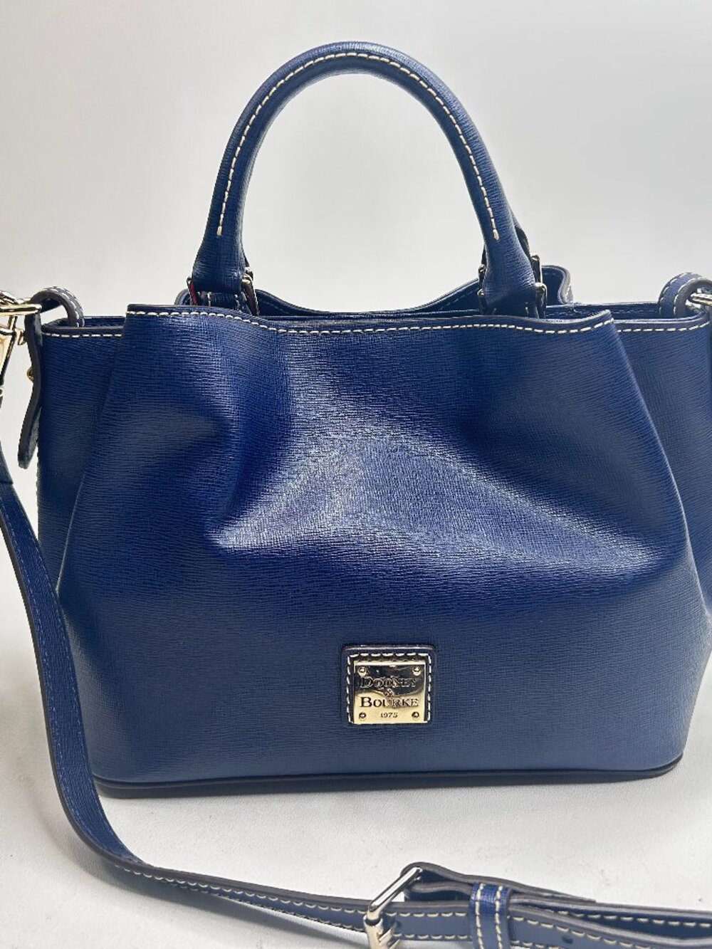 DOONEY & BOURKE Saffiano Leather Mini Barlow Marine
